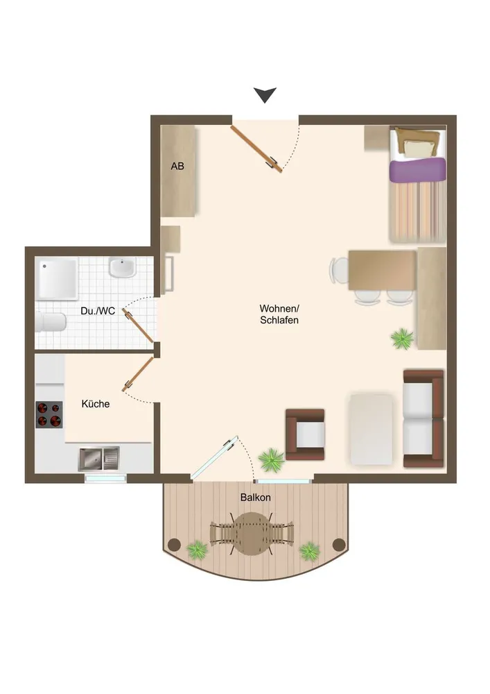 1 Zimmer Wohnung mit 36 m² in Leipzig – Bild 9