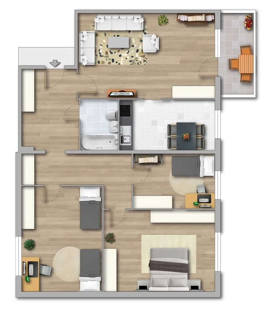 4 Zimmer Wohnung mit 90 m² in Magdeburg – Bild 10