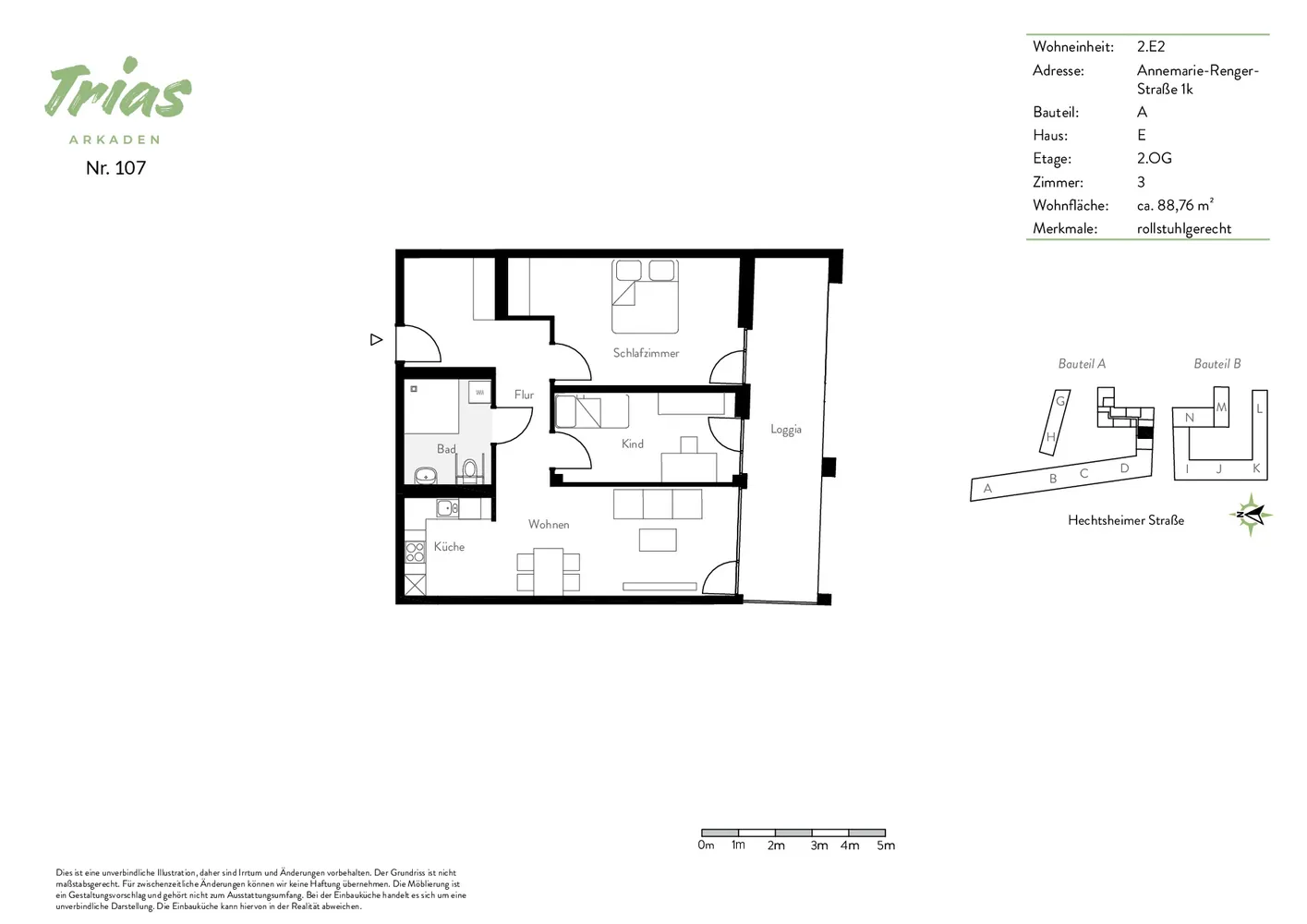 3 Zimmer Wohnung mit 89 m² in Mainz – Bild 8