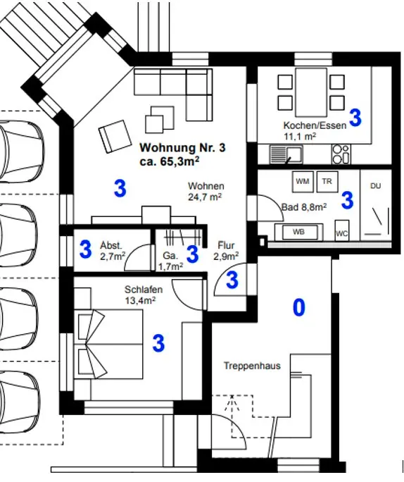 3 Zimmer Wohnung mit 65 m² in Mosbach – Bild 5