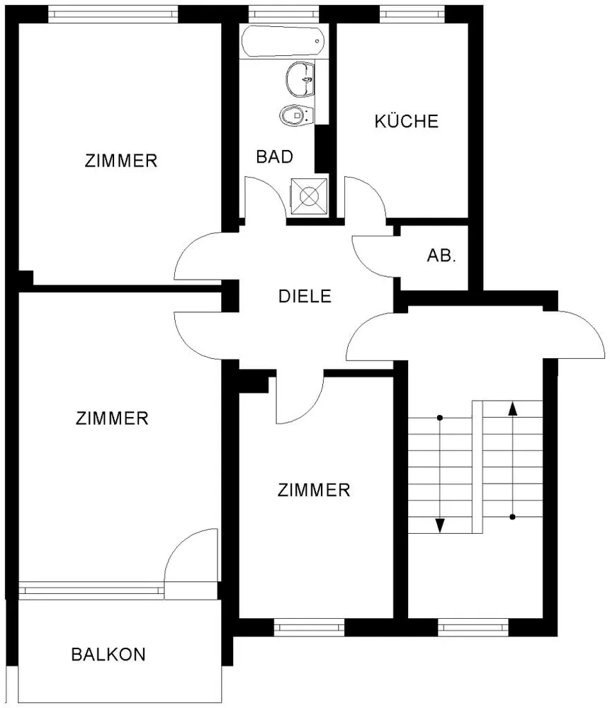 3 Zimmer Wohnung mit 66 m² in Bochum – Bild 3