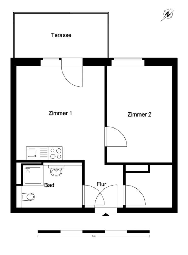 2 Zimmer Wohnung mit 44 m² in Berlin – Bild 2