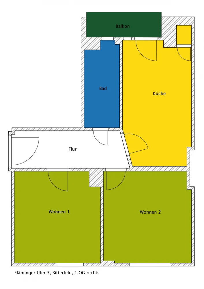 2 room apartment with 50 m² in Bitterfeld-Wolfen – Photo 8