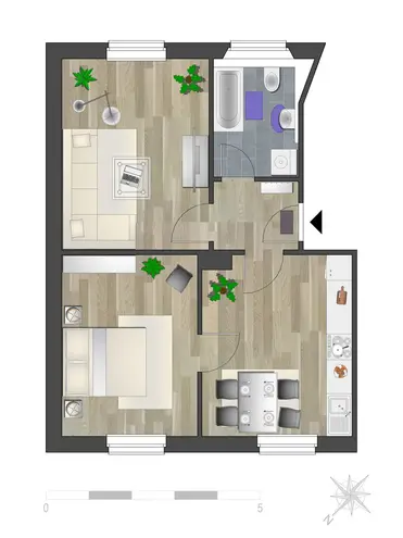 2 room apartment with 53 m² in Chemnitz – Photo 7