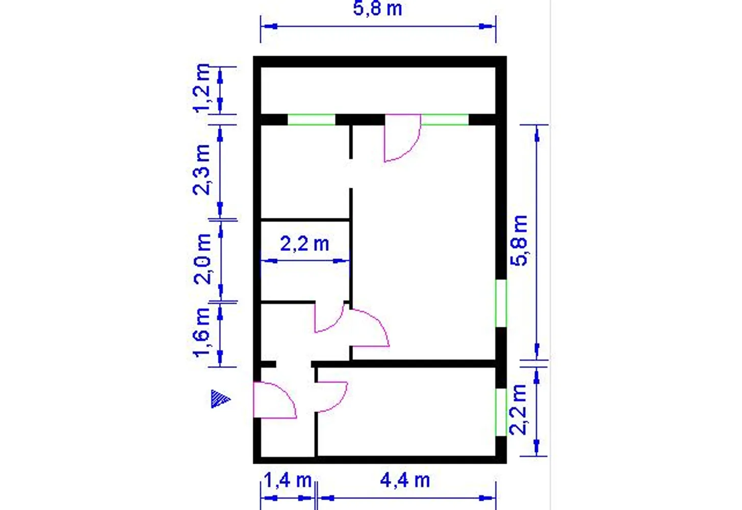 2 Zimmer Wohnung mit 47 m² in Magdeburg – Bild 3