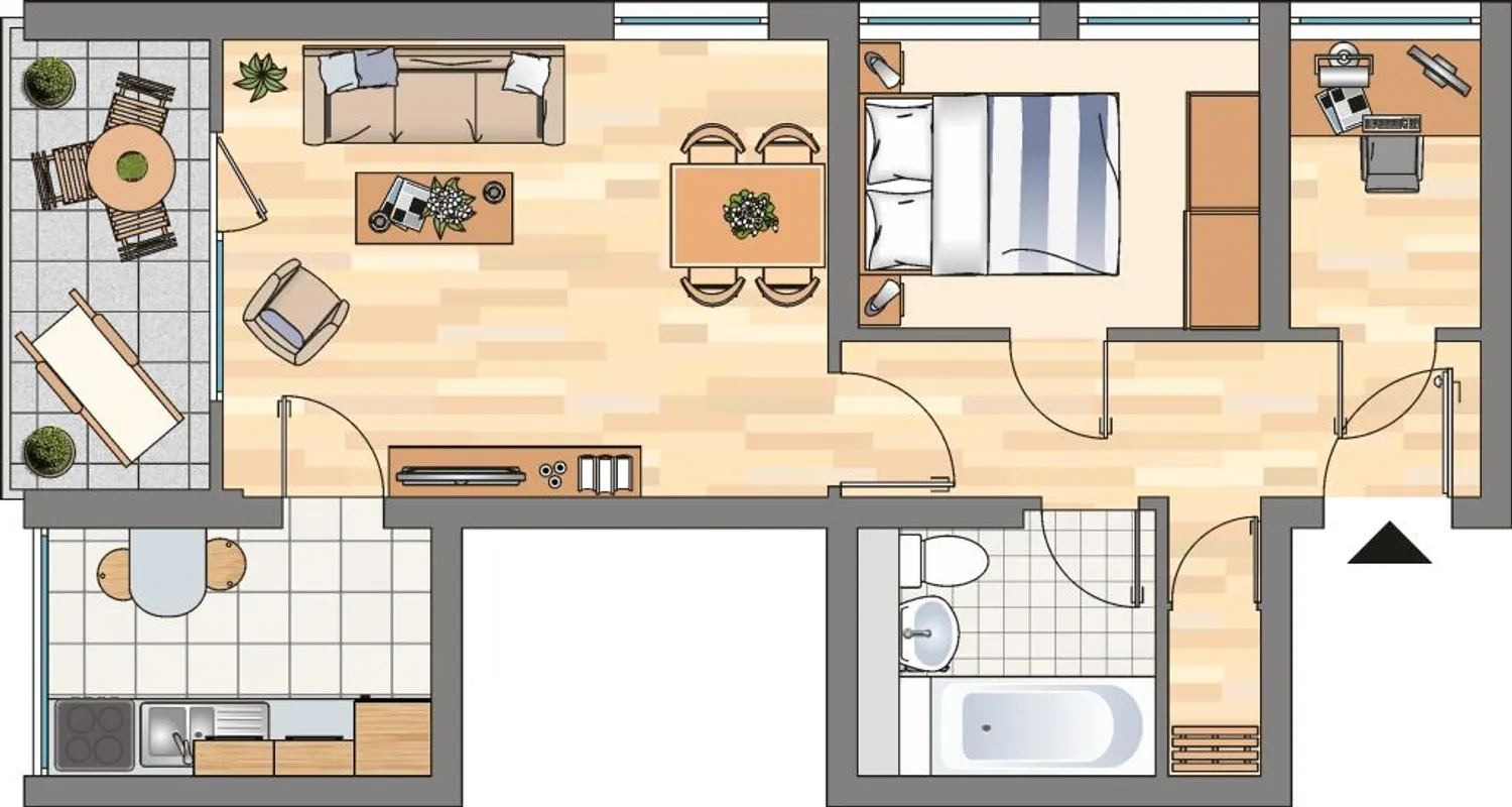 2 Zimmer Wohnung mit 44 m² in Dortmund – Bild 4