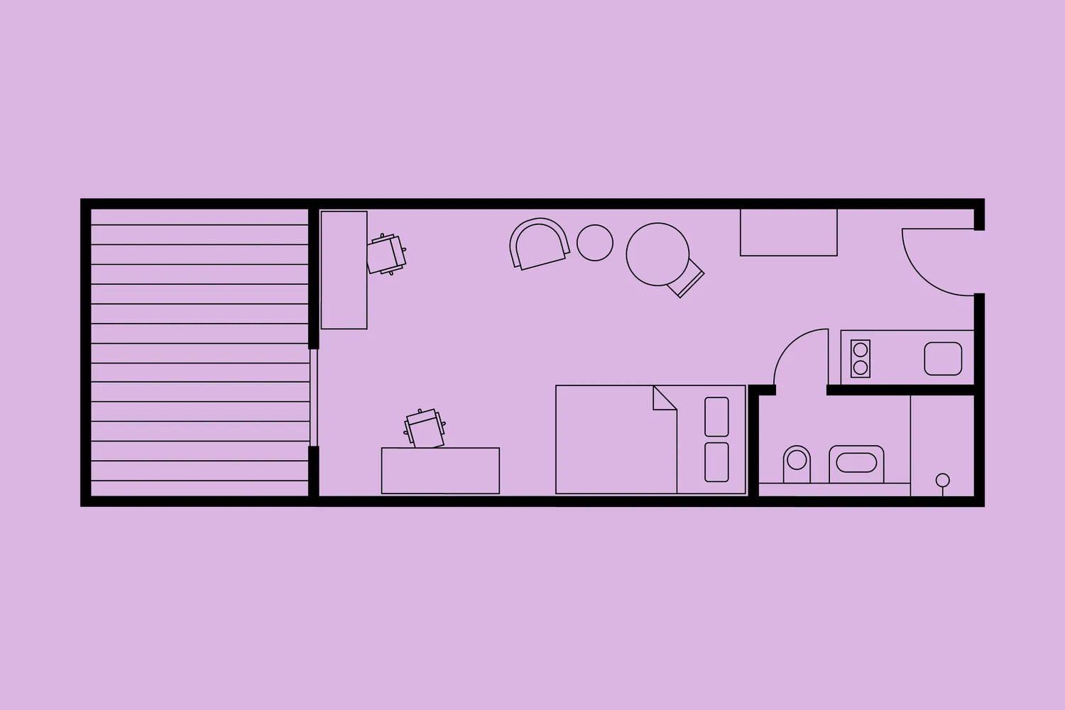1 room apartment with 27 m² in Munich – Photo 10