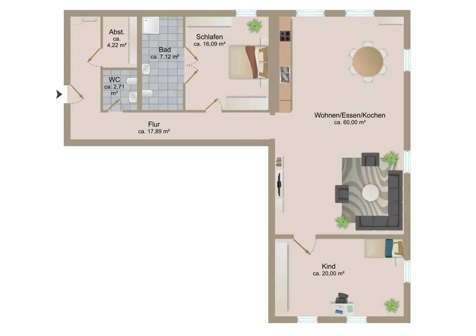 3 Zimmer Wohnung mit 124 m² in Bitterfeld-Wolfen – Bild 4
