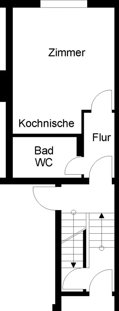 1 room apartment with 30 m² in Wuppertal – Photo 2