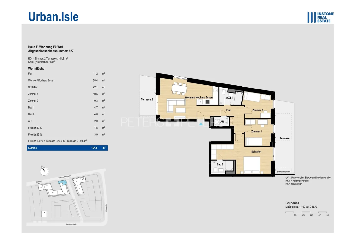 4 Zimmer Wohnung mit 105 m² in Hamburg – Bild 7