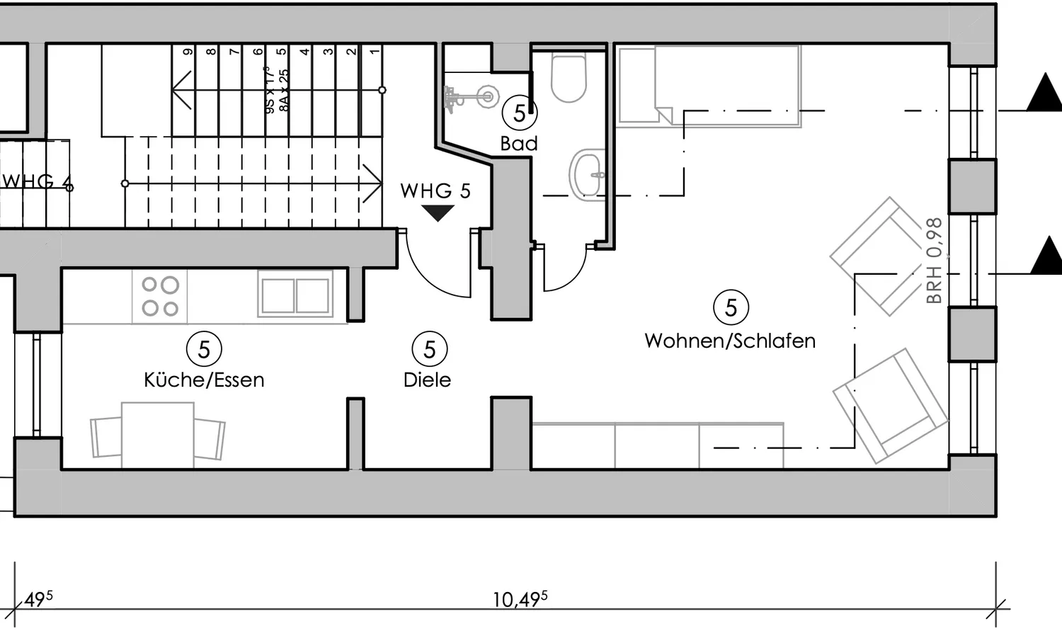 1 Zimmer Wohnung mit 25 m² in Aachen – Bild 6