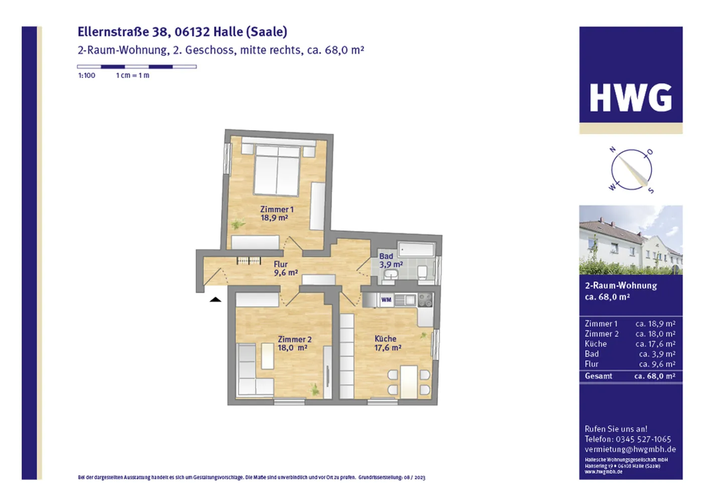2 Zimmer Wohnung mit 63 m² in Halle (Saale) – Bild 4