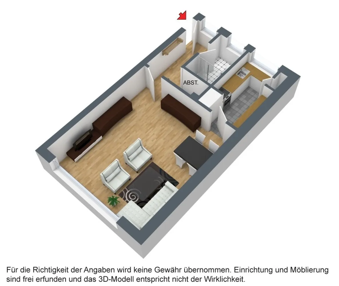 1 Zimmer Wohnung mit 41 m² in Gelsenkirchen – Bild 1