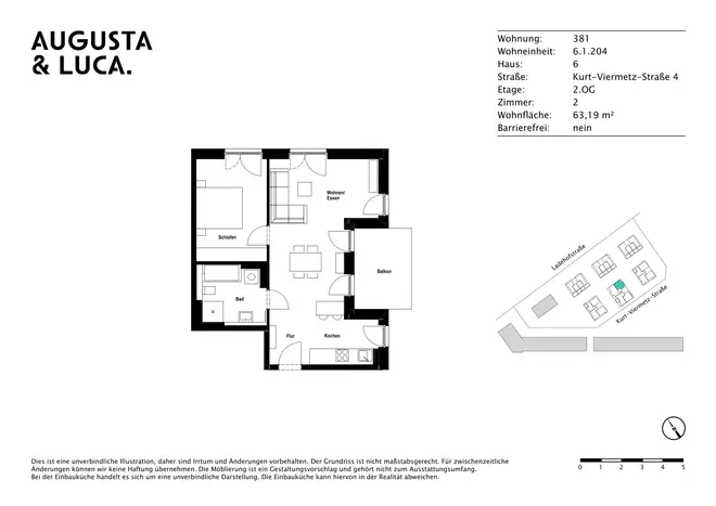 2 Zimmer Wohnung mit 63 m² in Augsburg – Bild 10
