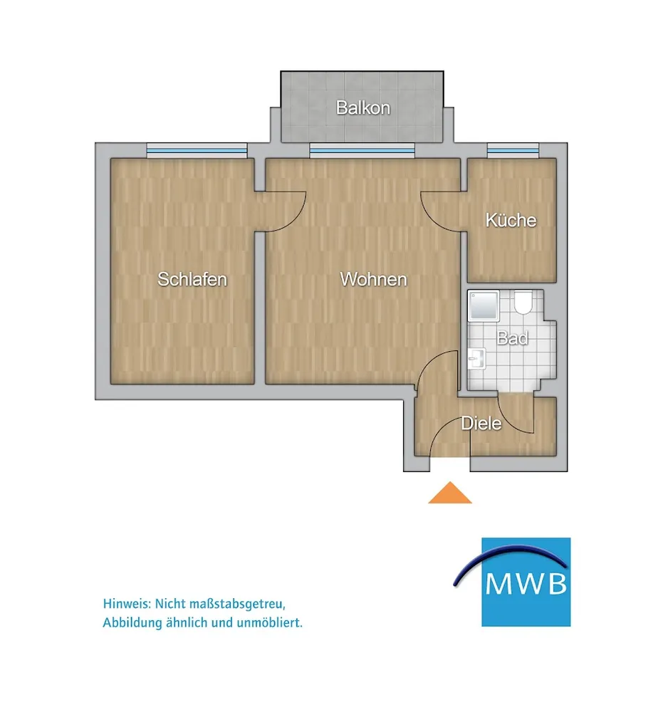 2 Zimmer Wohnung mit 46 m² in Mülheim an der Ruhr – Bild 3
