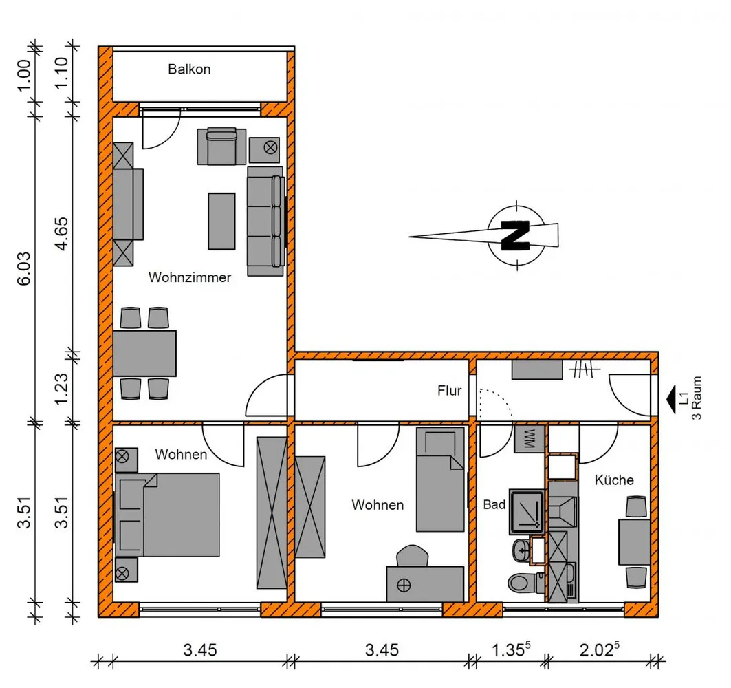 3 room apartment with 66 m² in Magdeburg – Photo 8