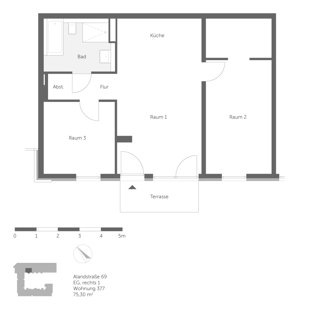 3 Zimmer Wohnung mit 75 m² in Berlin – Bild 8