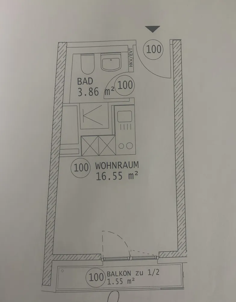 1 room apartment with 22 m² in Munich – Photo 2