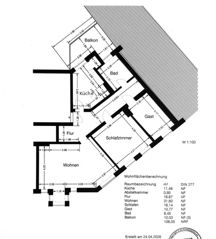 3 Zimmer Wohnung mit 106 m² in Hannover – Bild 3