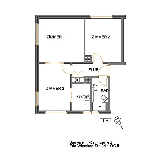3 Zimmer Wohnung mit 54 m² in Wilhelmshaven – Bild 5