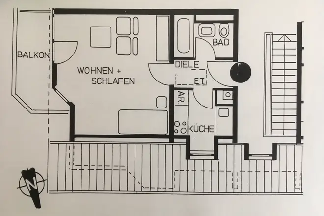 1 Zimmer Wohnung mit 33 m² in München – Bild 5