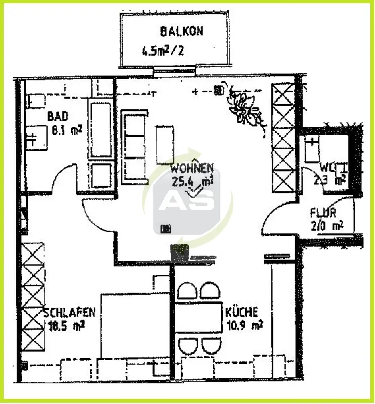 2 Zimmer Wohnung mit 70 m² in Zwickau – Bild 5