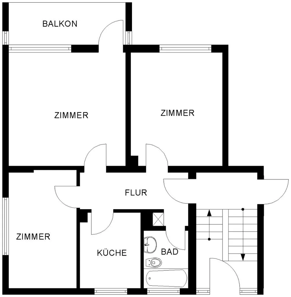 3 Zimmer Wohnung mit 59 m² in Bochum – Bild 3