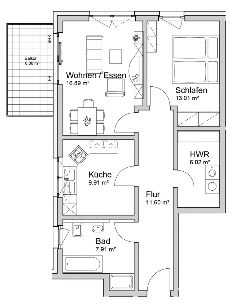 2 Zimmer Wohnung mit 70 m² in Braunschweig – Bild 11