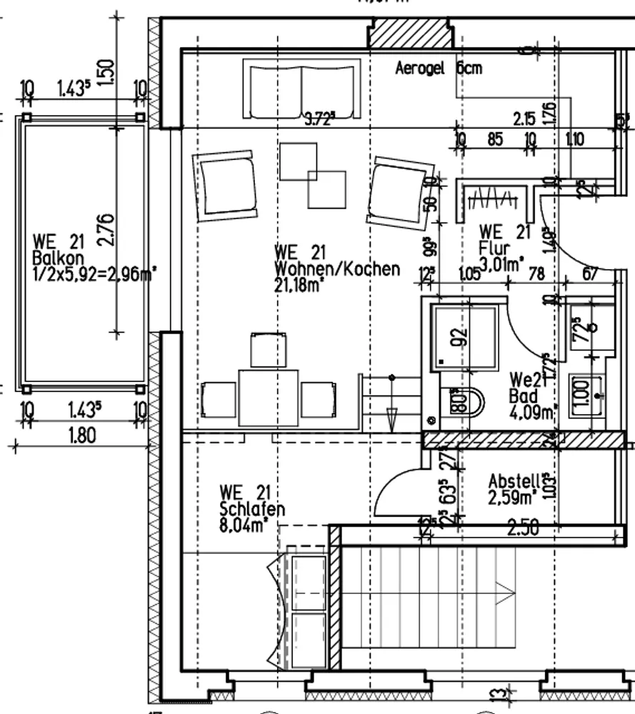 1 Zimmer Wohnung mit 42 m² in Leipzig – Bild 2