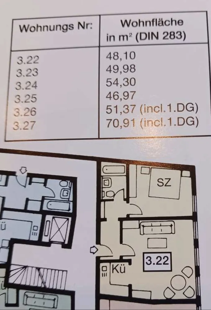 2 Zimmer Wohnung mit 48 m² in Fürth – Bild 1