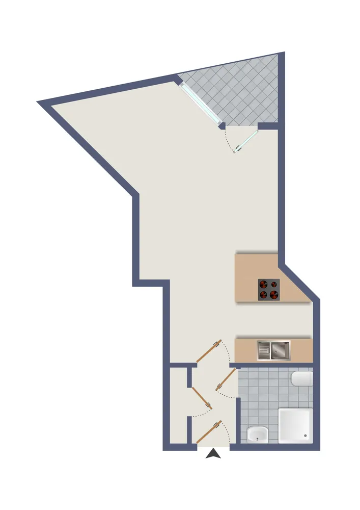 1 Zimmer Wohnung mit 39 m² in Nürnberg – Bild 4