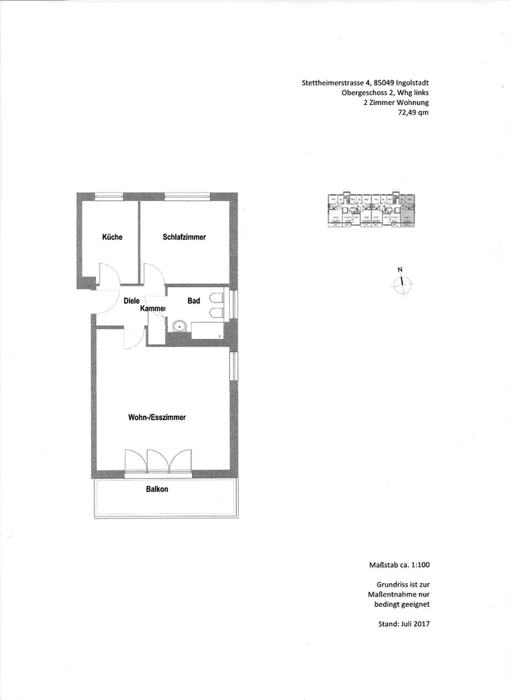 2 Zimmer Wohnung mit 72 m² in Ingolstadt – Bild 2