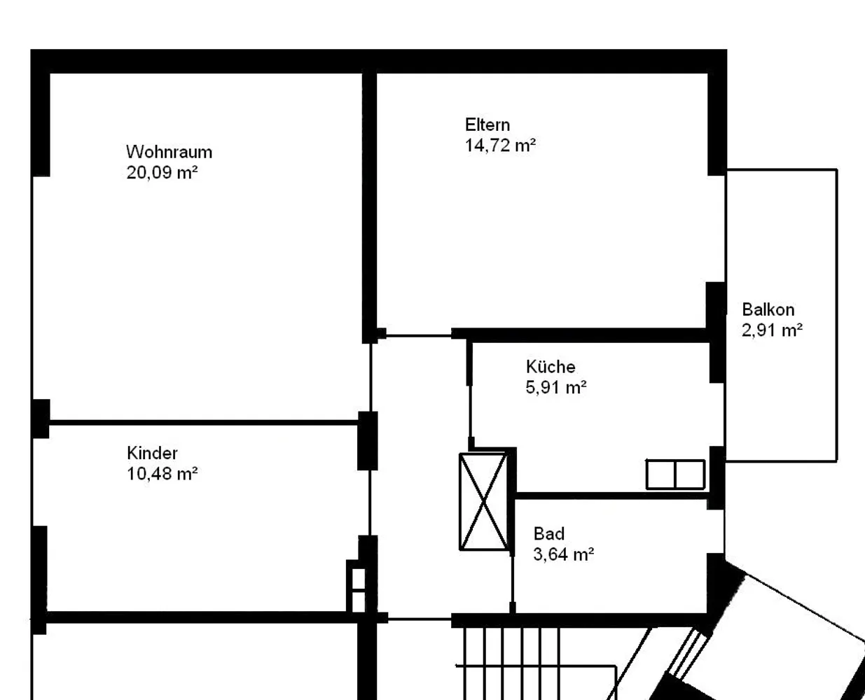 3 Zimmer Wohnung mit 61 m² in Duisburg – Bild 8