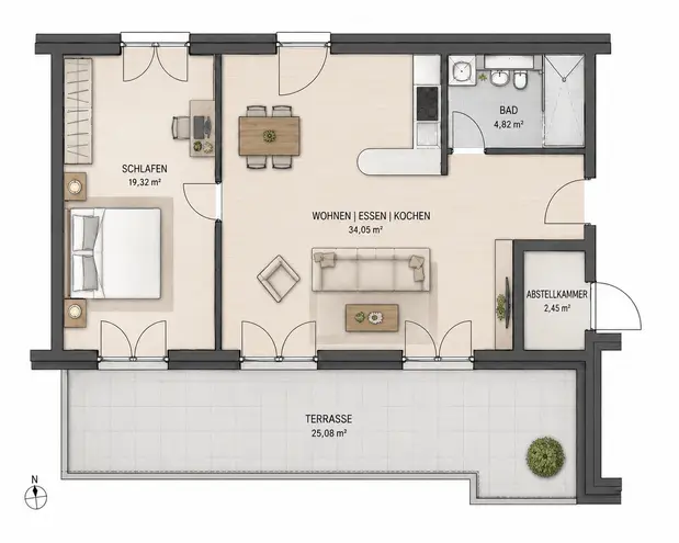 2 Zimmer Wohnung mit 64 m² in Frankfurt am Main – Bild 11