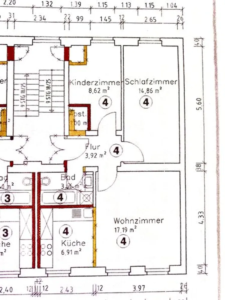 3 Zimmer Wohnung mit 59 m² in Dessau-Roßlau – Bild 2