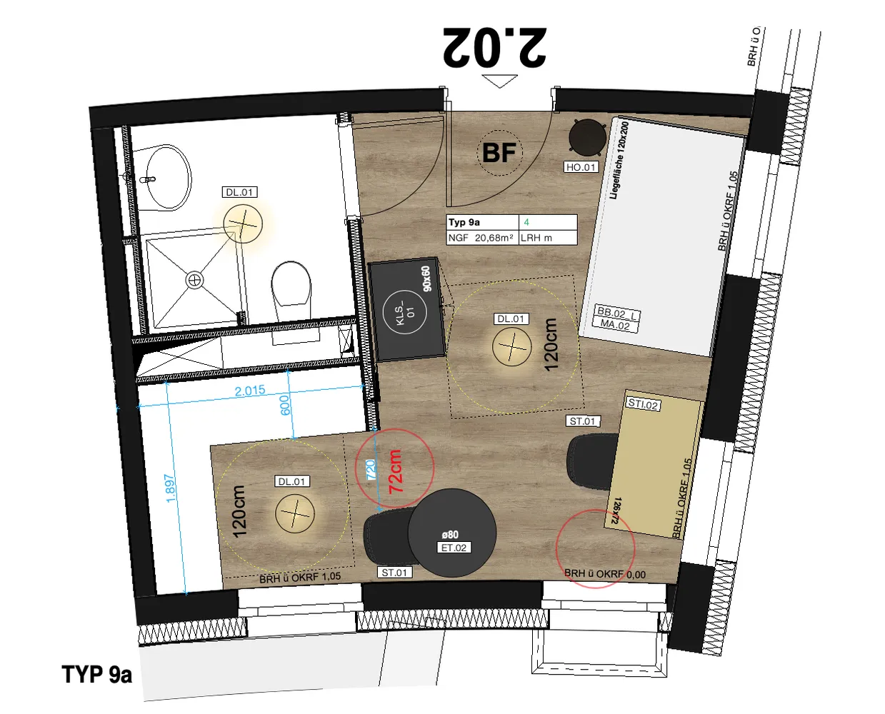 1 room apartment with 21 m² in Berlin – Photo 7