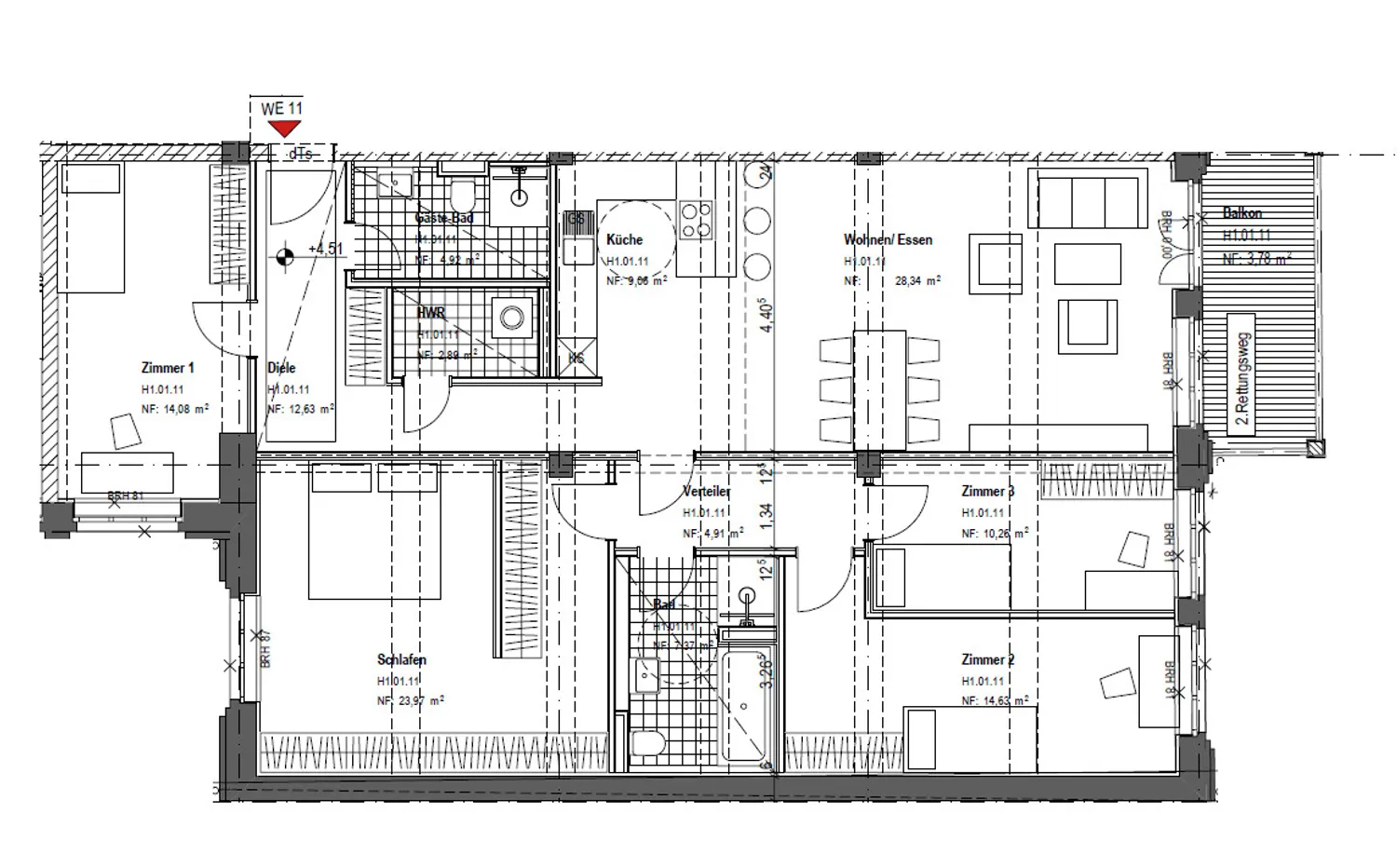 5 Zimmer Wohnung mit 138 m² in Leipzig – Bild 4