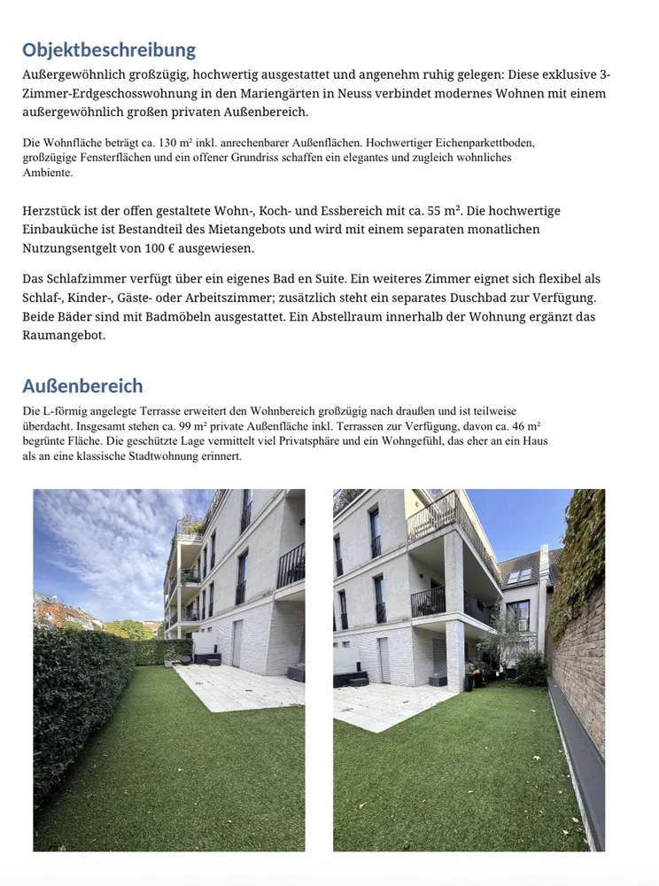 3 Zimmer Wohnung mit 130 m² in Neuss – Bild 2