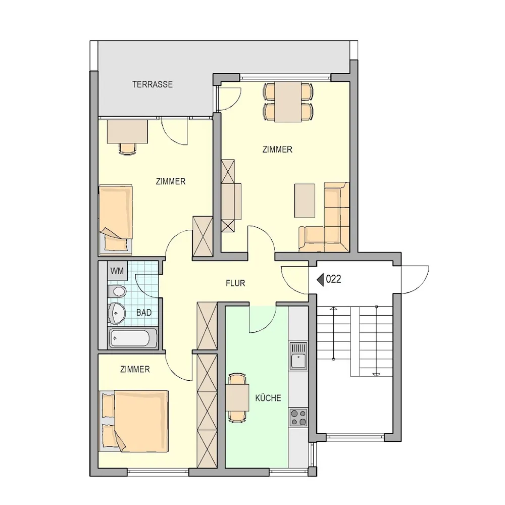 3 Zimmer Wohnung mit 79 m² in Herne – Bild 2