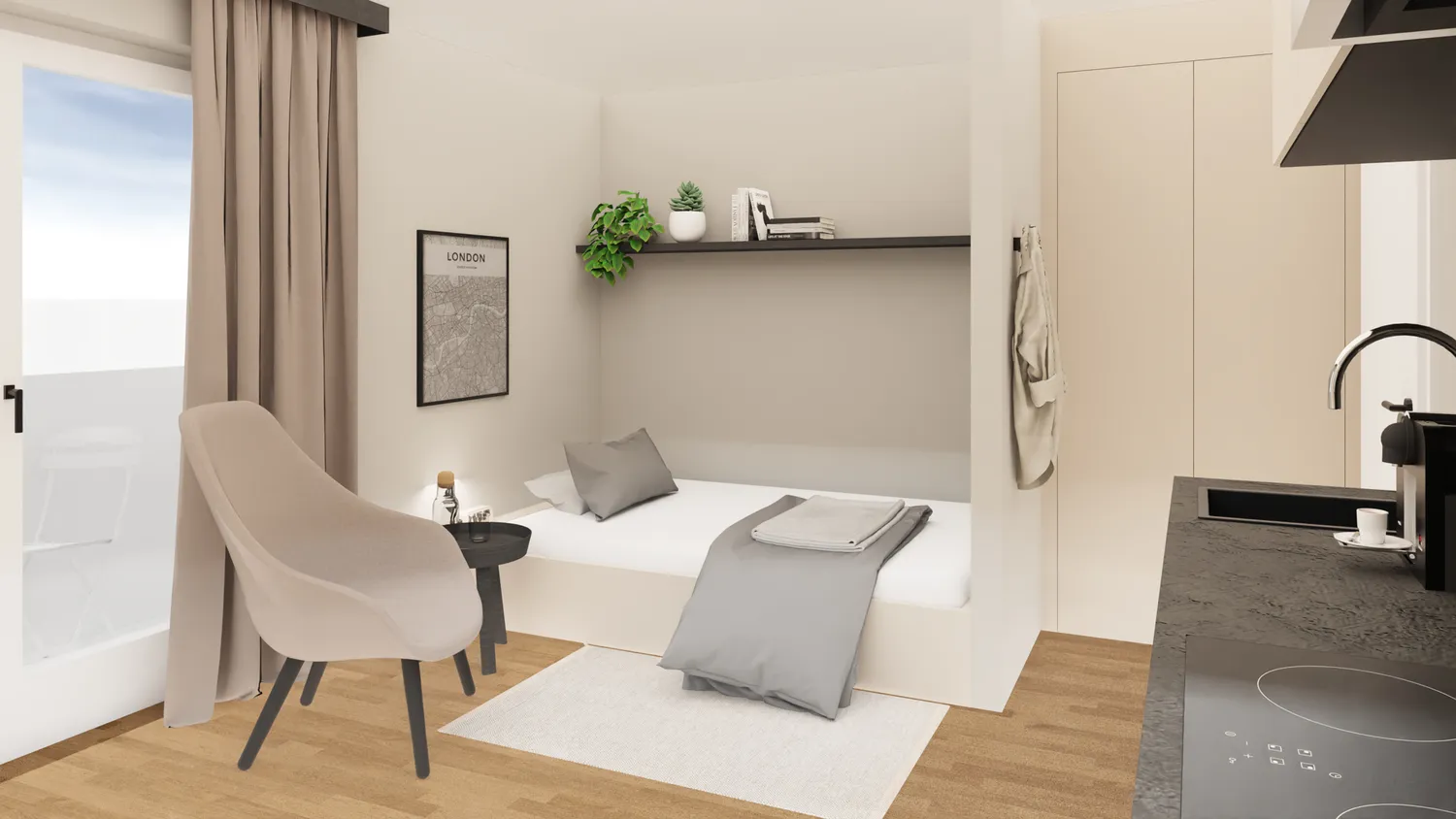1 Zimmer Wohnung mit 24 m² in Nürnberg – Bild 5