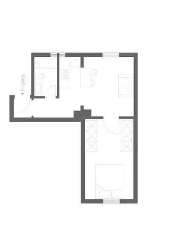 2 Zimmer Wohnung mit 35 m² in Frankfurt am Main – Bild 9
