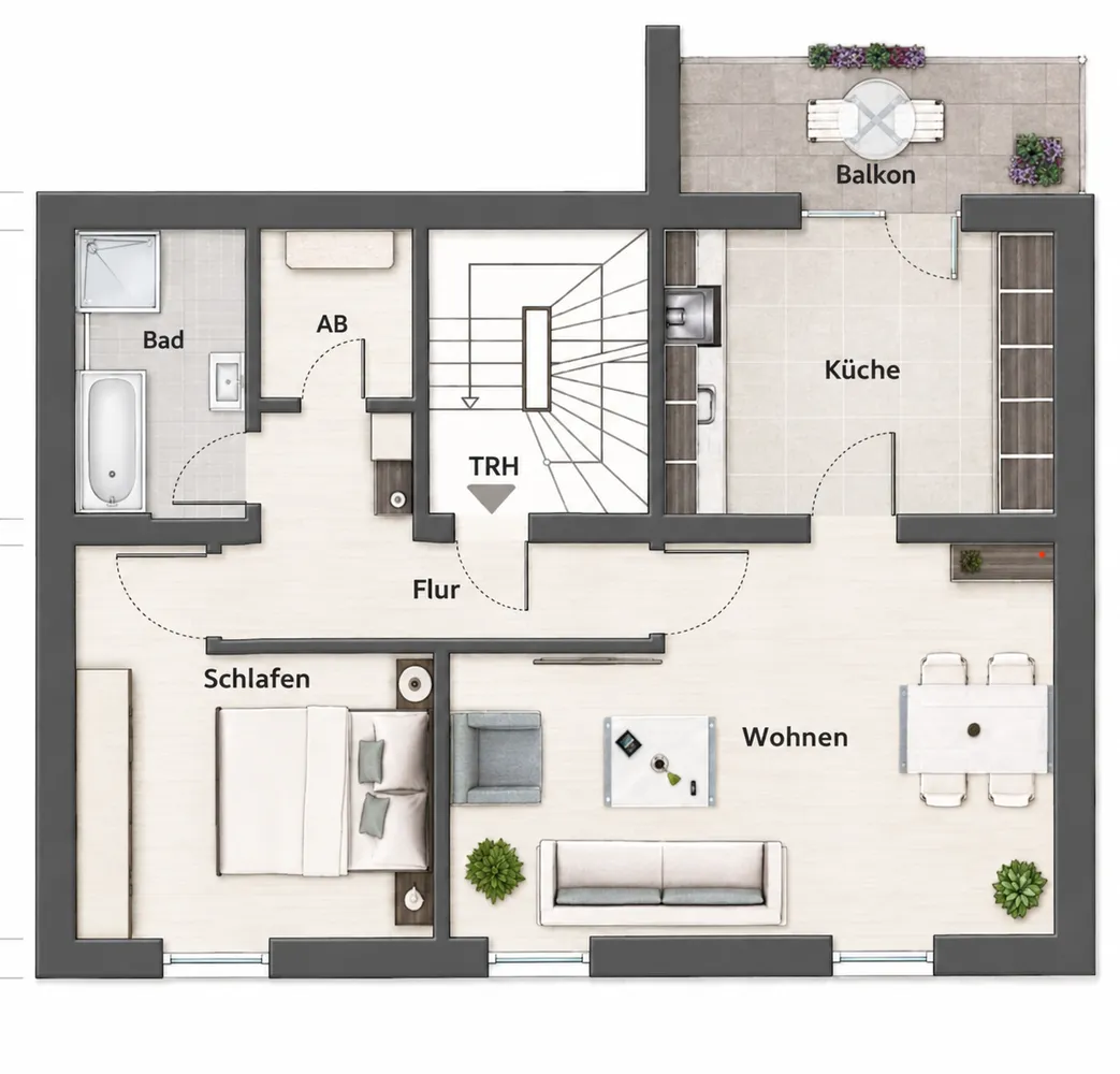 2 room apartment with 61 m² in Düsseldorf – Photo 9