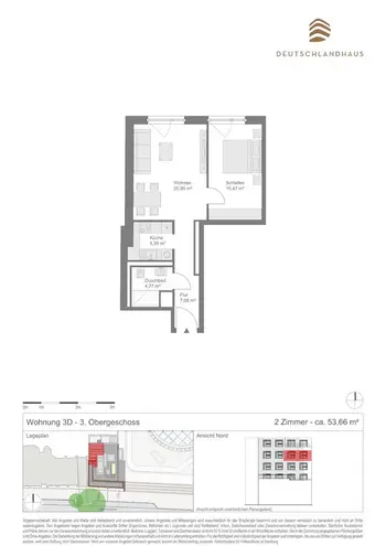 2 Zimmer Wohnung mit 54 m² in Hamburg – Bild 9