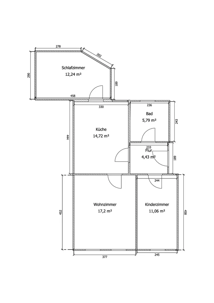 3 Zimmer Wohnung mit 65 m² in Halberstadt – Bild 2