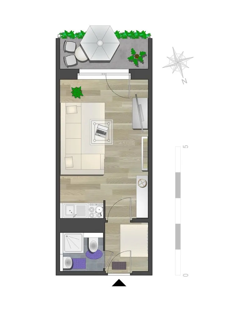 1 Zimmer Wohnung mit 26 m² in Chemnitz – Bild 6
