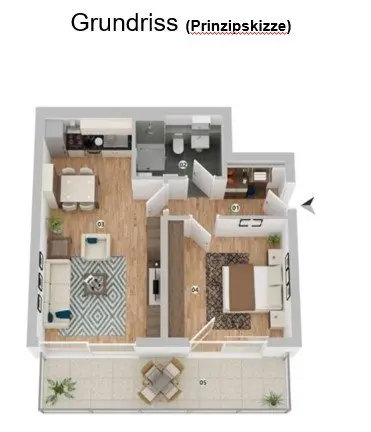 2 Zimmer Wohnung mit 61 m² in Passau – Bild 9