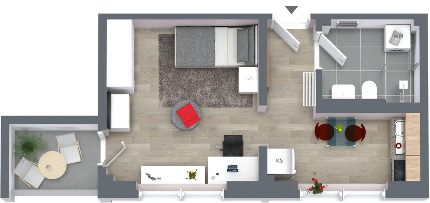 1 Zimmer Wohnung mit 25 m² in Chemnitz – Bild 6