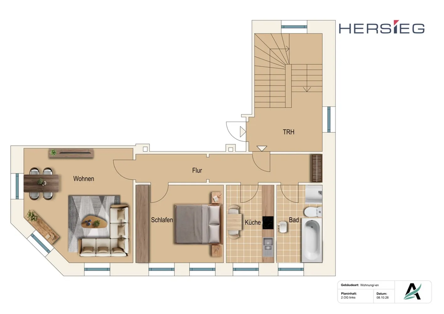 2 Zimmer Wohnung mit 59 m² in Annaberg-Buchholz – Bild 3