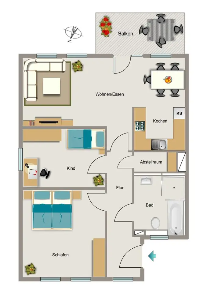 3 Zimmer Wohnung mit 82 m² in Dortmund – Bild 5