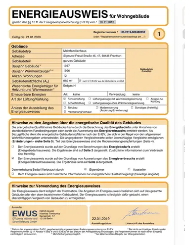 3 Zimmer Wohnung mit 67 m² in Frankfurt am Main – Bild 1